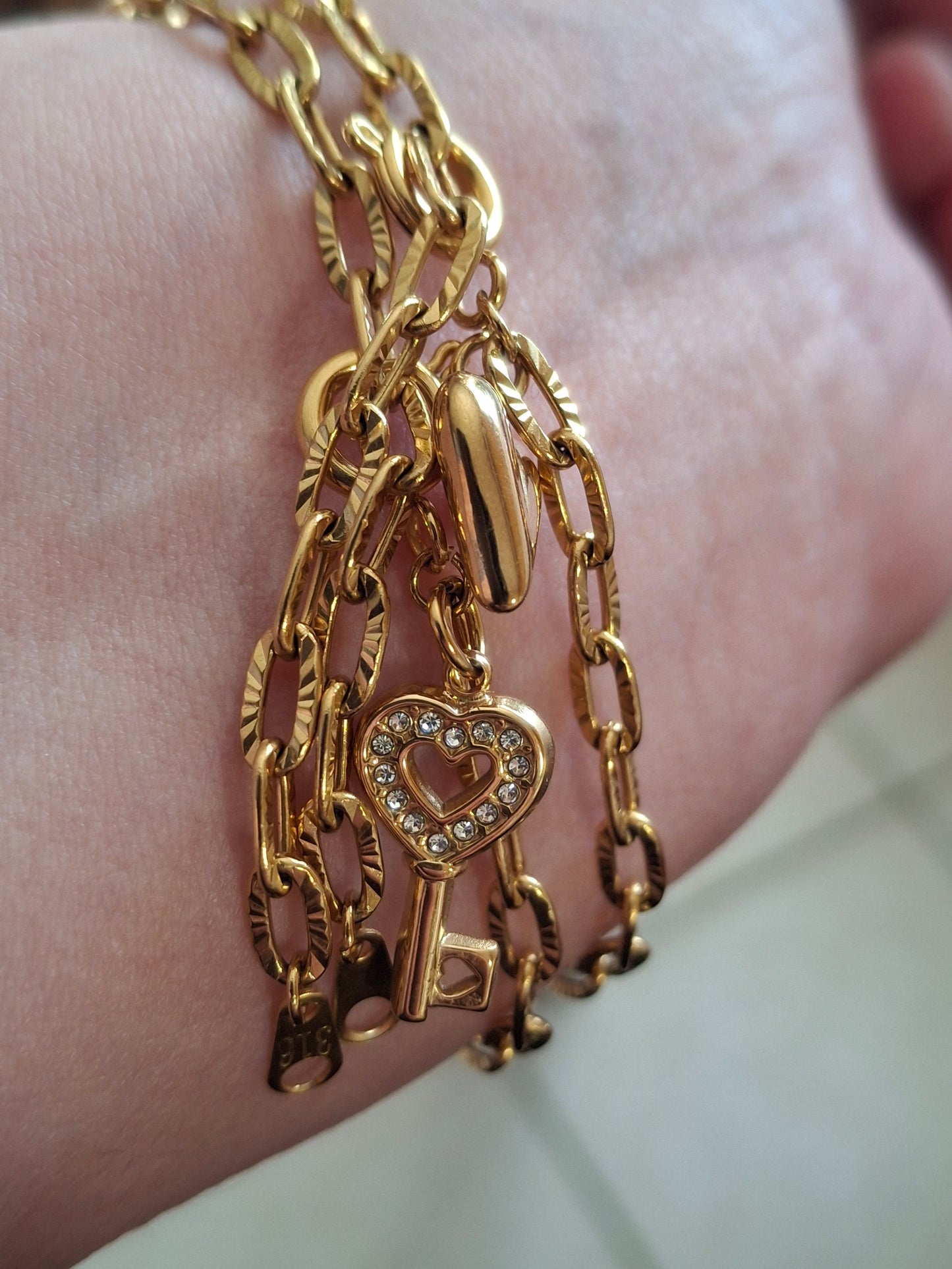 Armband Kette Edelstahl 316 von sehr guter Qualität handgefertigt
