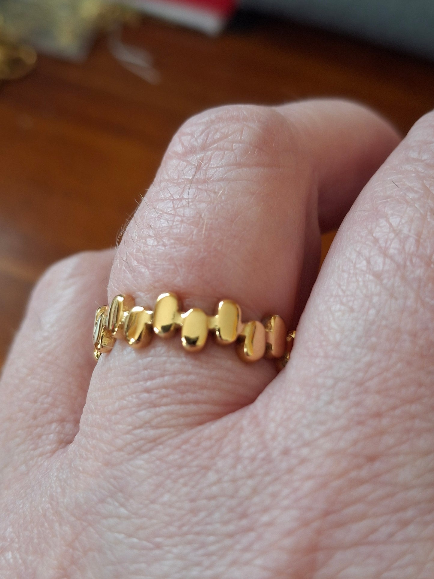 Bague acier inoxydable stainless steel 316 minimaliste réglable ajustable