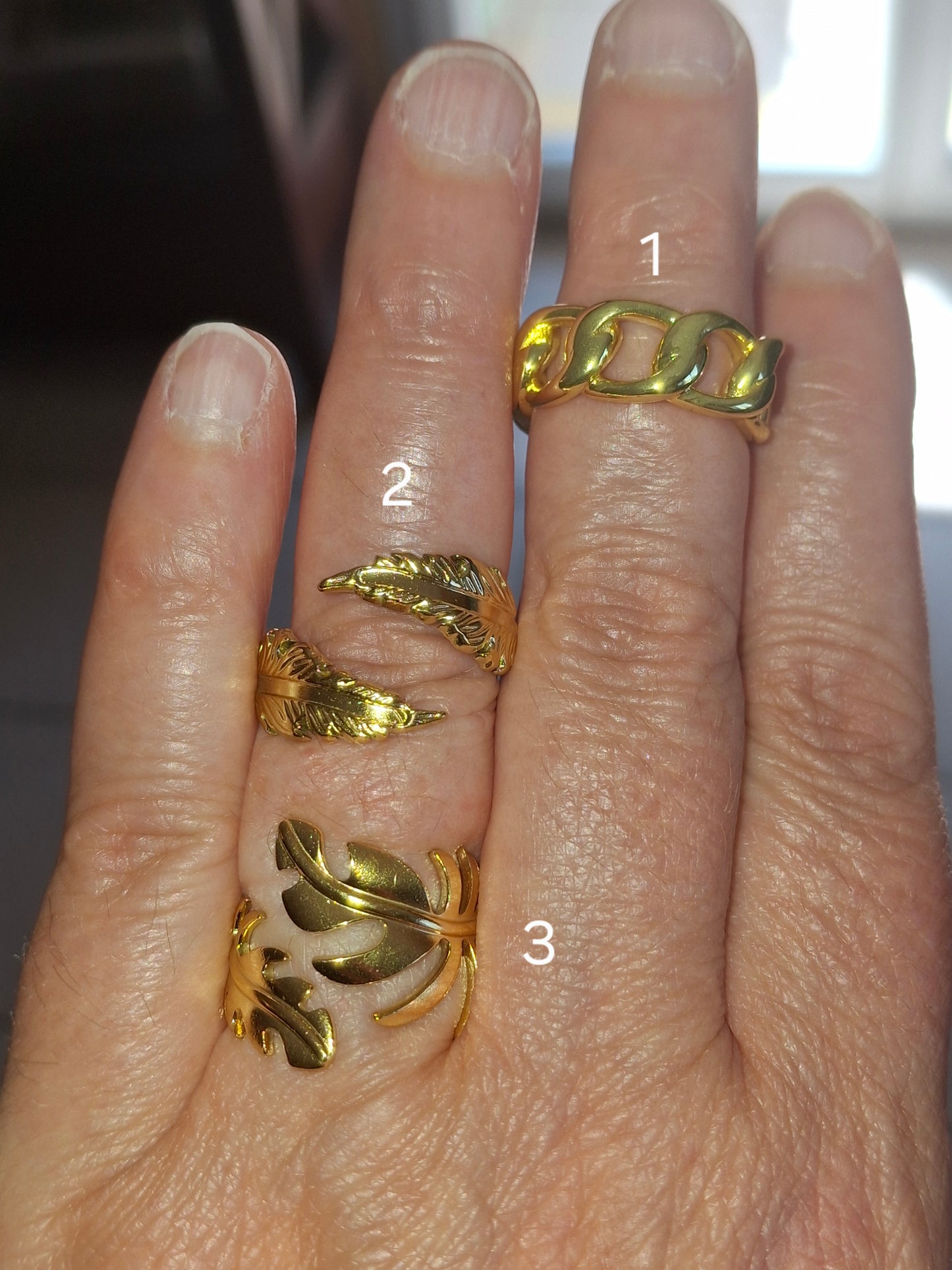 Verstellbarer Ring aus Edelstahl 316