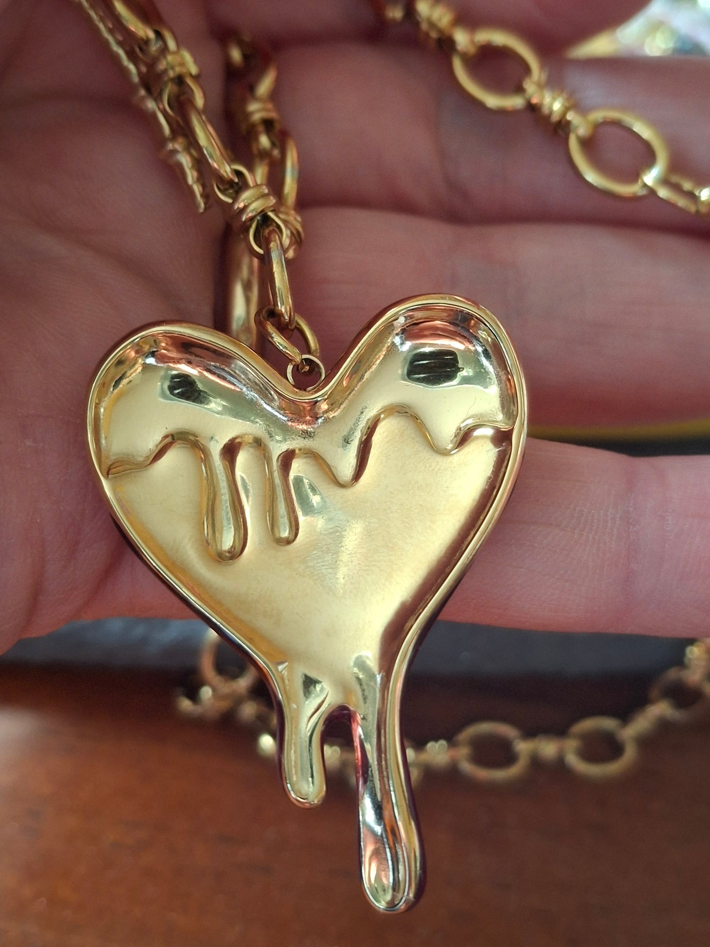 Verstellbare Edelstahl-316-Panzerkette mit Herz- und Eiffelturm-Anhängern