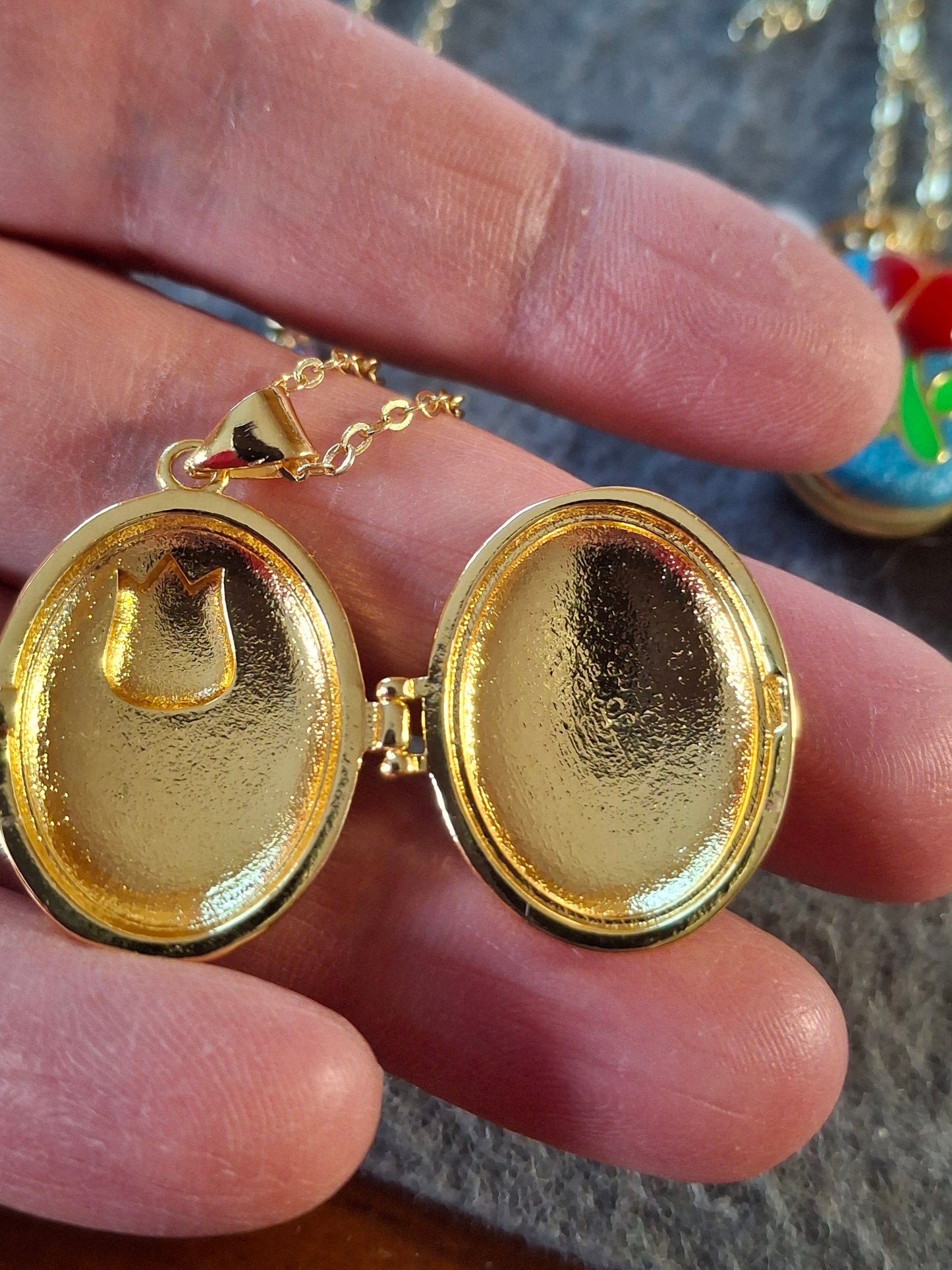 Collier pendentif porte photo et perle réglable ajustable