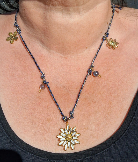 Handmade Adjustable Braided Cord Necklace