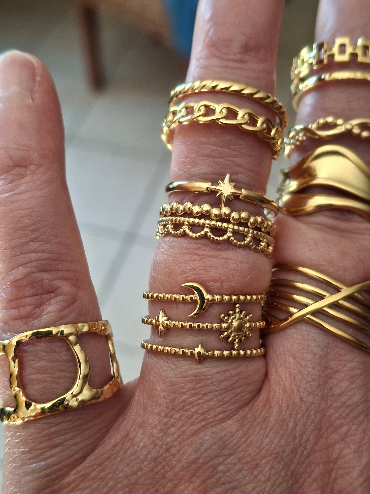 Verstellbarer Ring aus Edelstahl 316
