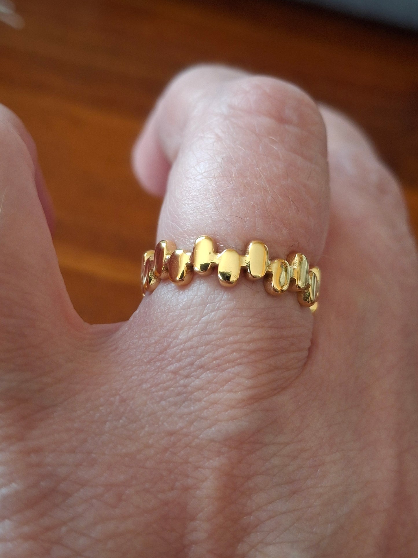 Bague acier inoxydable stainless steel 316 minimaliste réglable ajustable