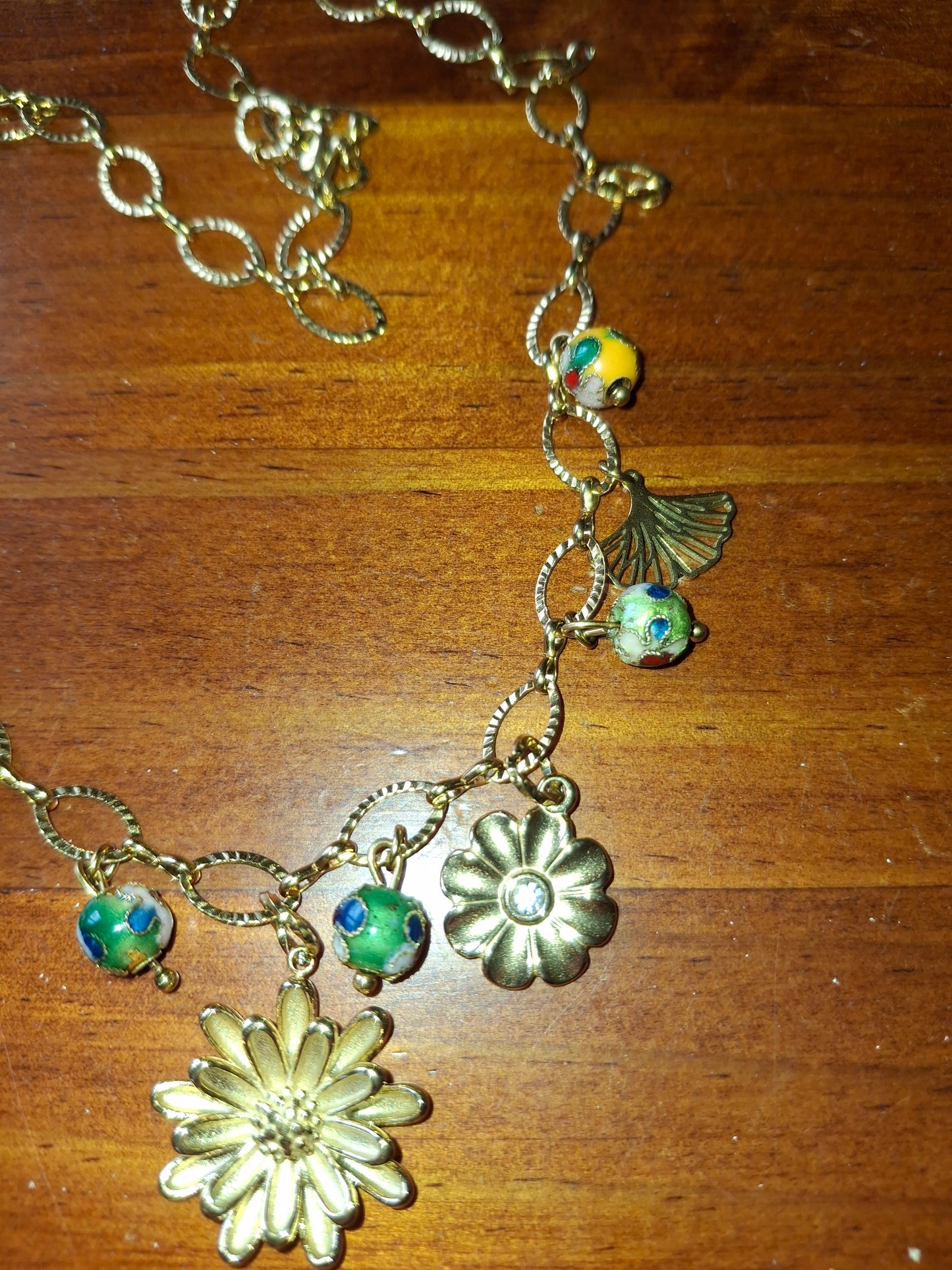 Verstellbare, handgefertigte Halskette aus Edelstahl 316 mit Anhängern aus Edelstahl 316