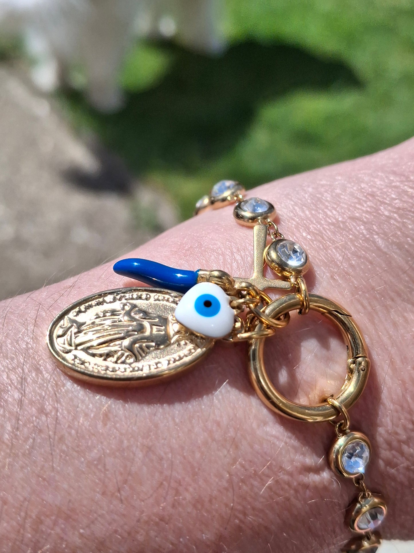 Armband Kette Edelstahl 316 von höchster Qualität und handgefertigte maßgeschneiderte Anhänger aus Edelstahl 316