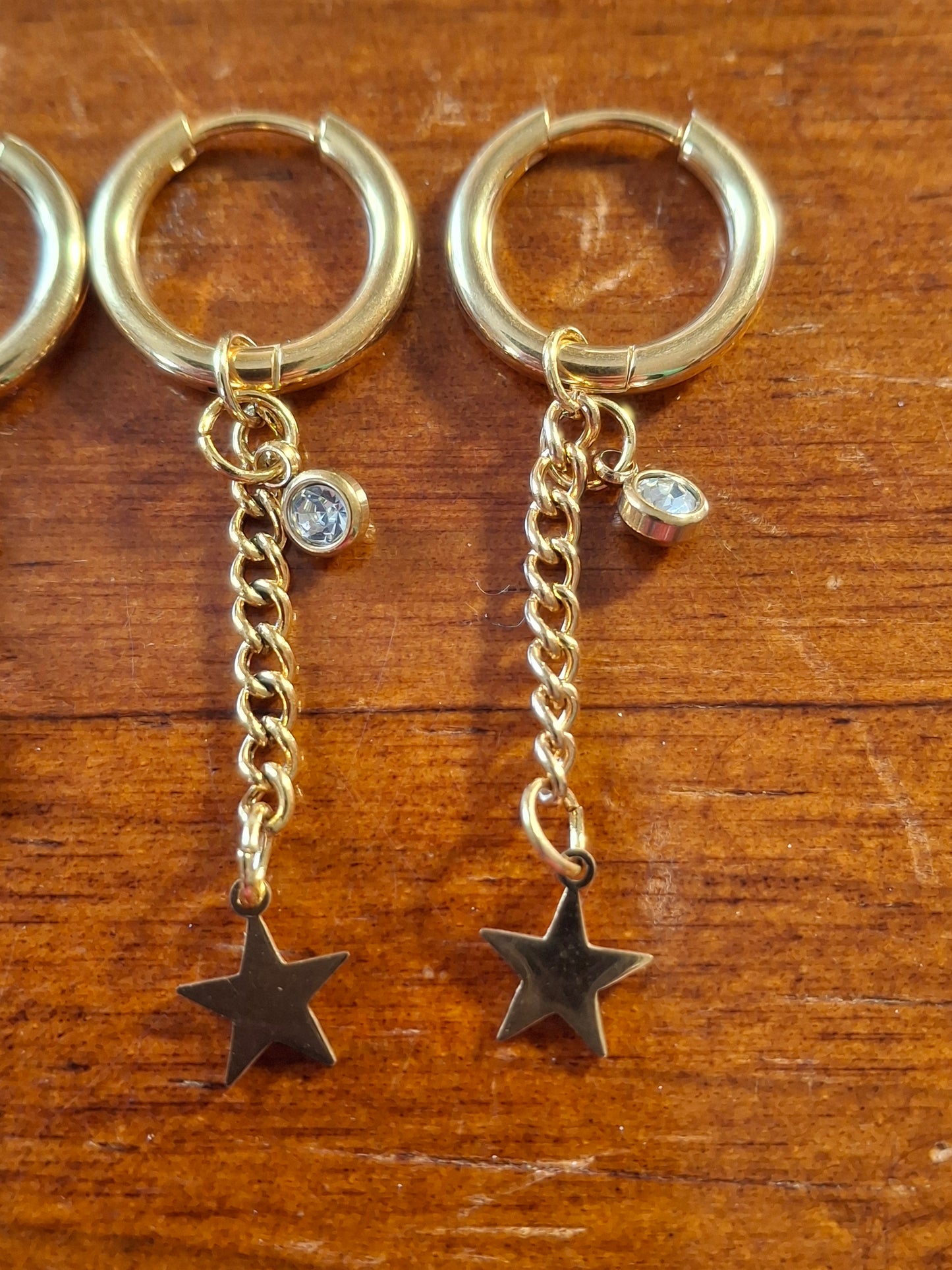 316 Stainless Steel Single Hoop Earrings, Sold as a Pair