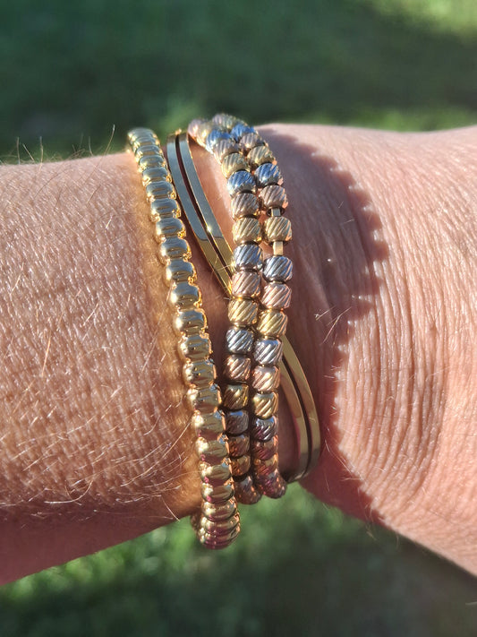 Pretty rigid stainless steel 316 bracelet of superior quality.