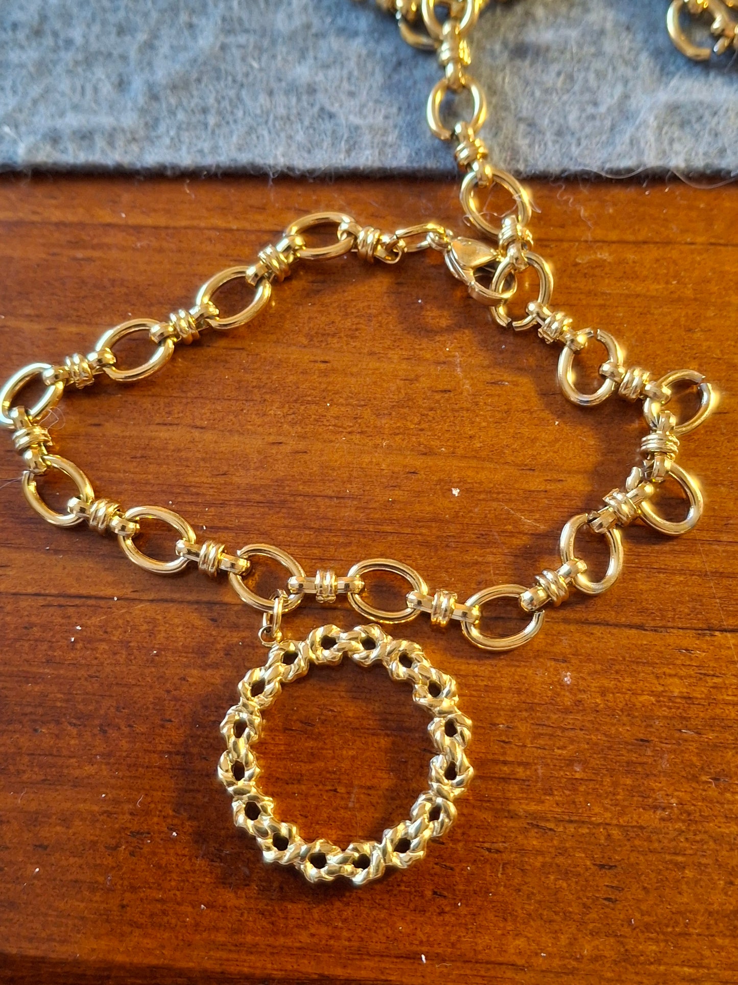 Bracelet chaîne maille gourmette stainless steel 316 couronne stainless steel 316,sur mesure