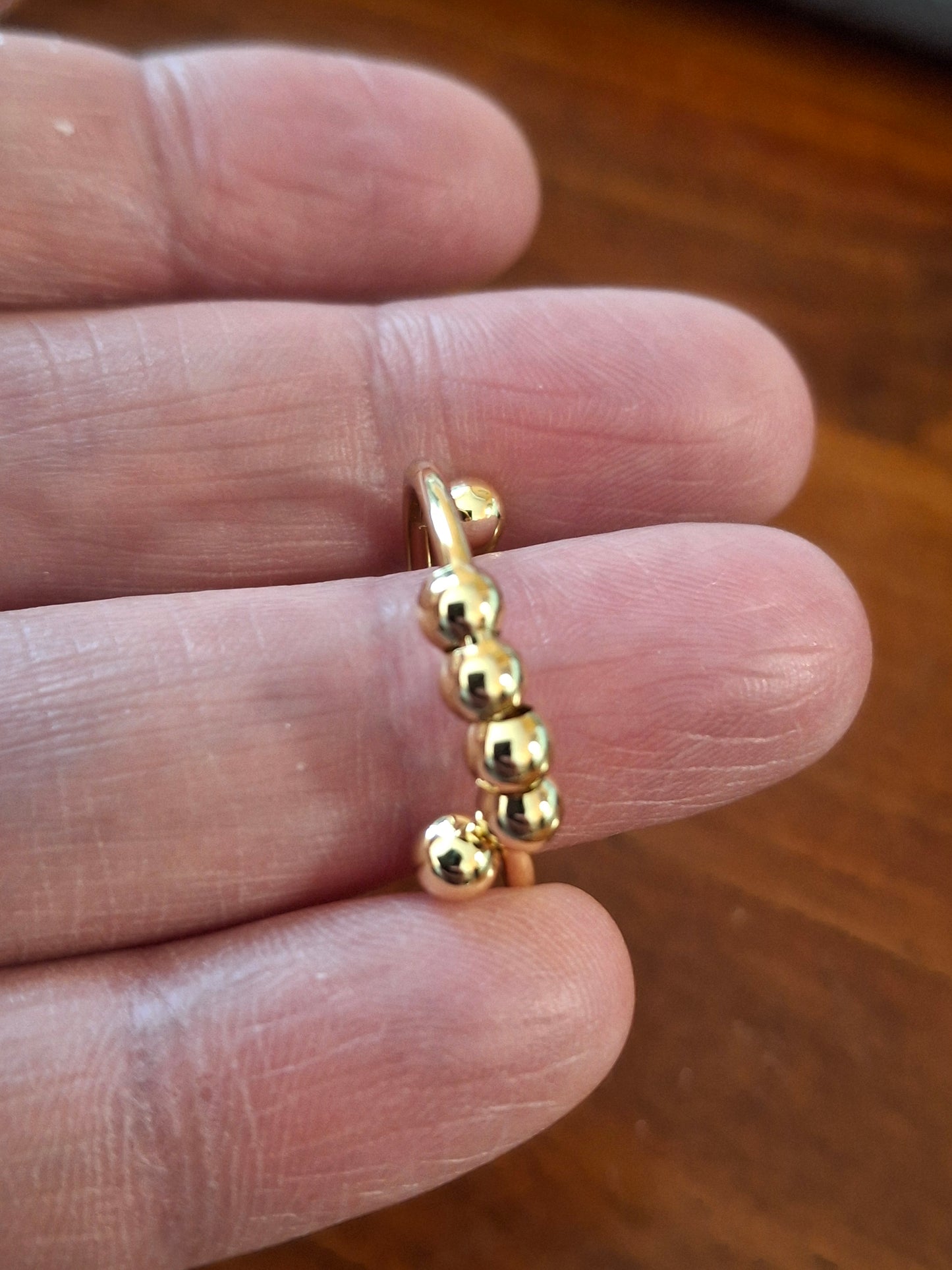 Bague acier inoxydable stainless steel 316 réglable ajustable anti stress