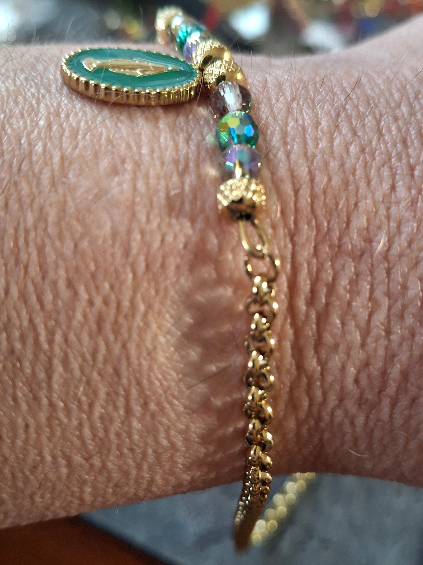 Bracelet chaîne maille jaseron stainless steel 316 madone stainless steel 316 handmade sur mesure