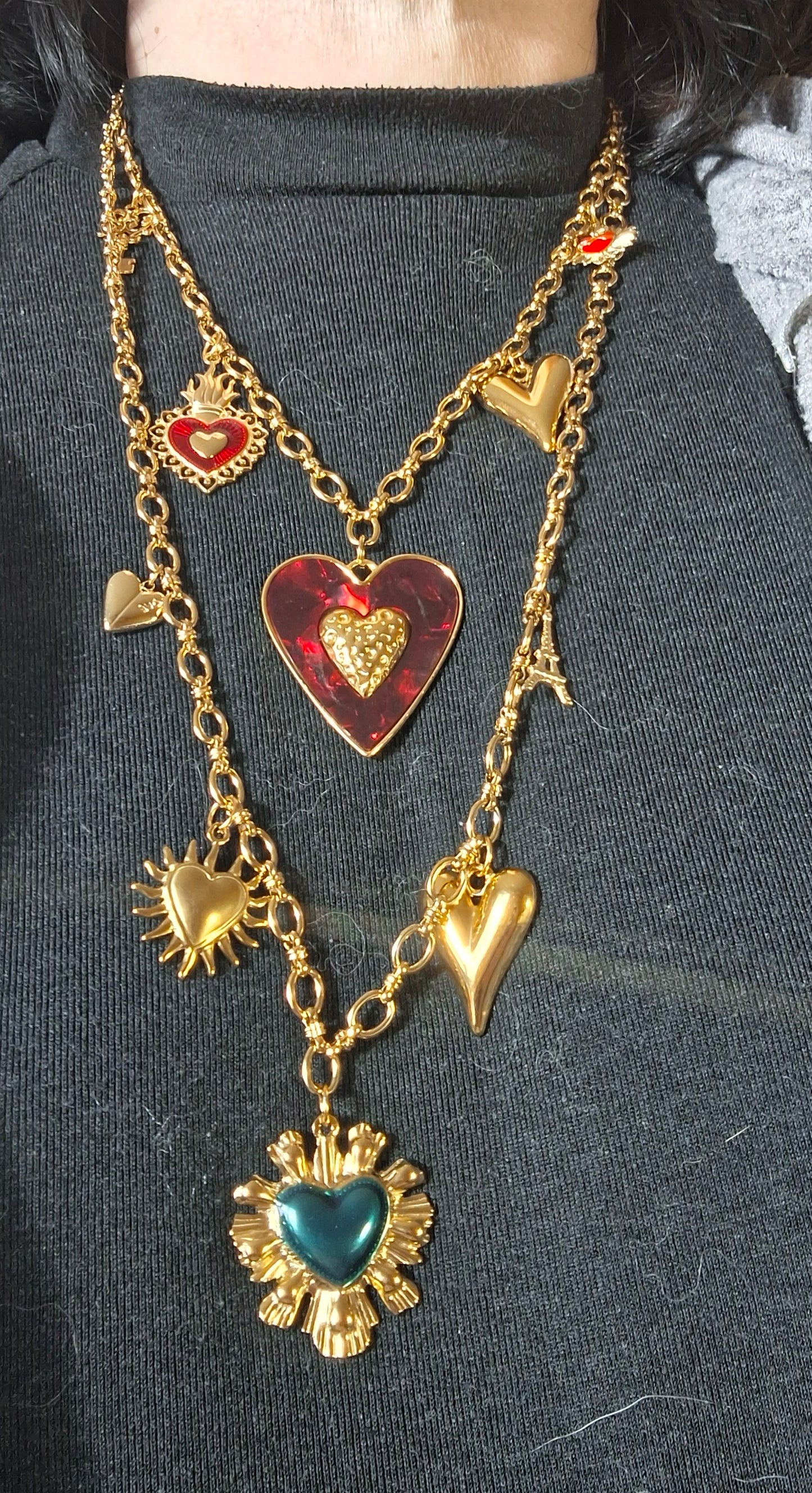 Collier chaîne acier inoxydable stainless steel 316 breloques ajustable réglable