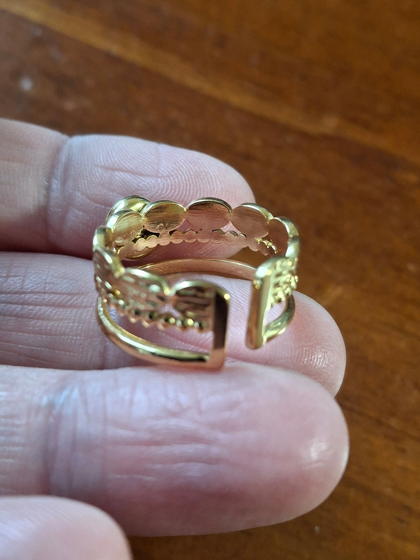 Bague stainless steel 316 réglable ajustable