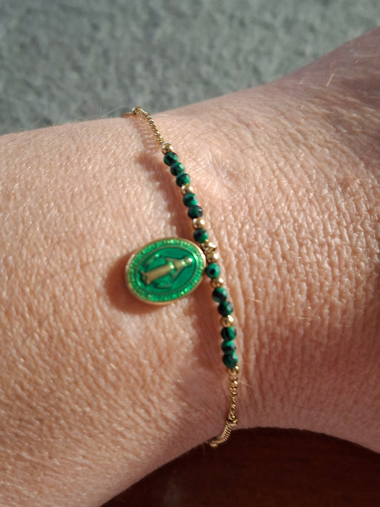 Bracelet acier inoxydable stainless steel 316 madone sur mesure