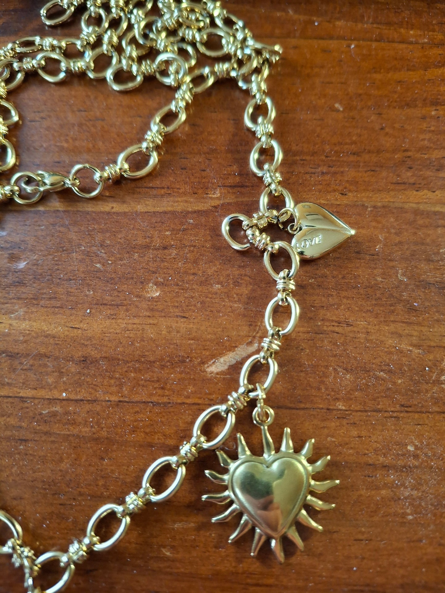 Collier chaîne acier inoxydable stainless steel 316 breloques ajustable réglable