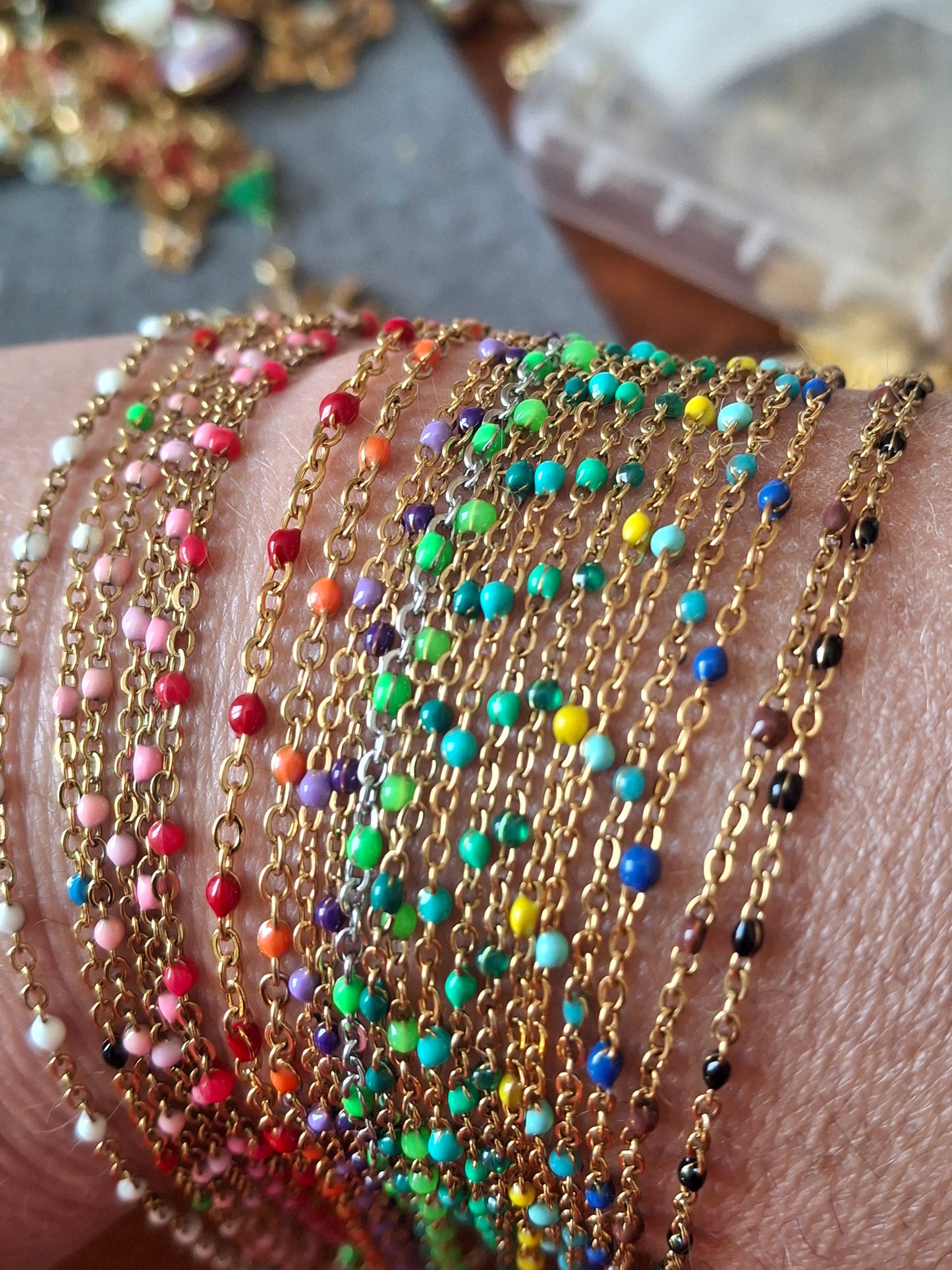 Bracelet chaîne acier inoxydable stainless steel sur mesure