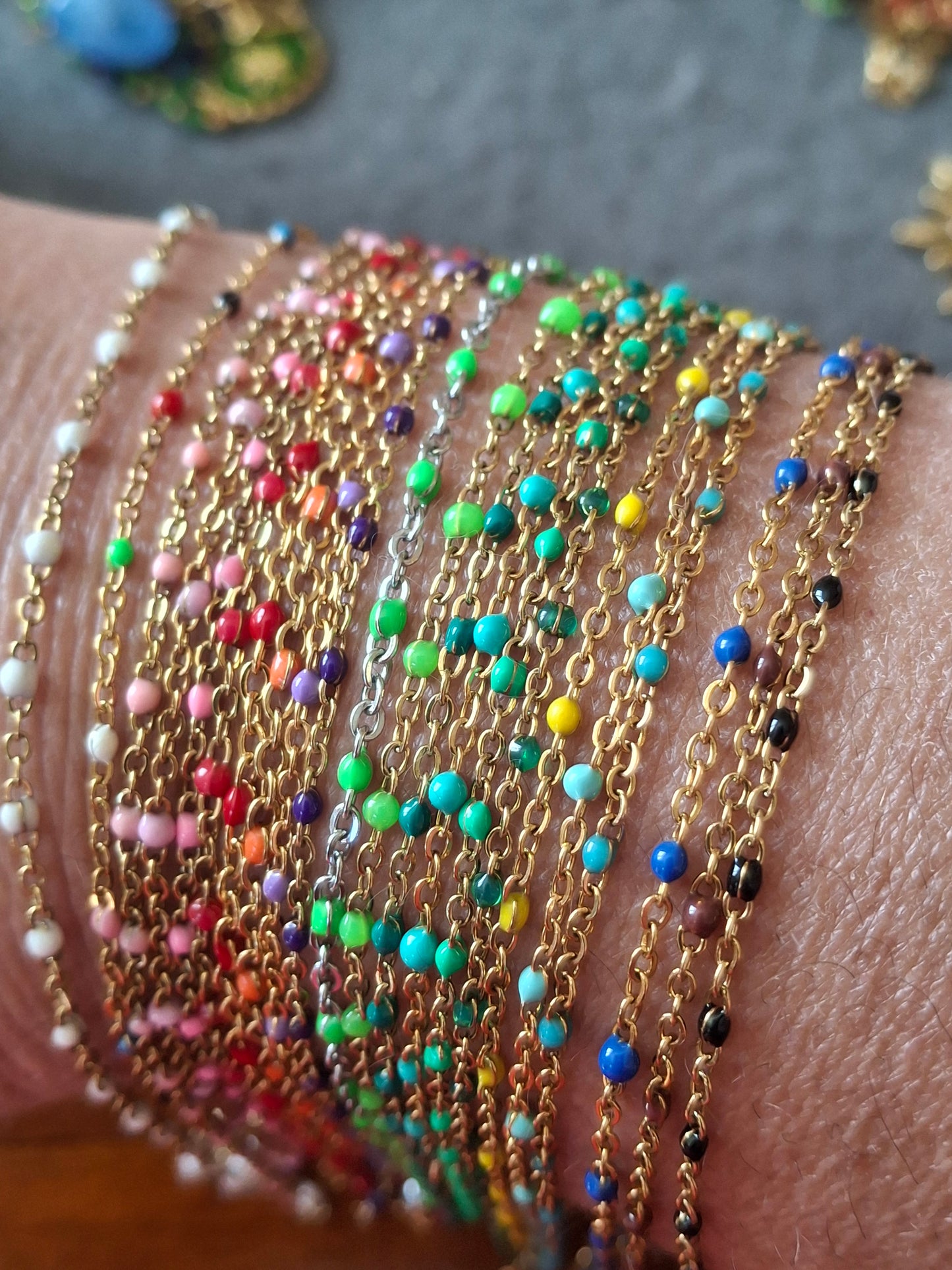 Bracelet chaîne acier inoxydable stainless steel sur mesure