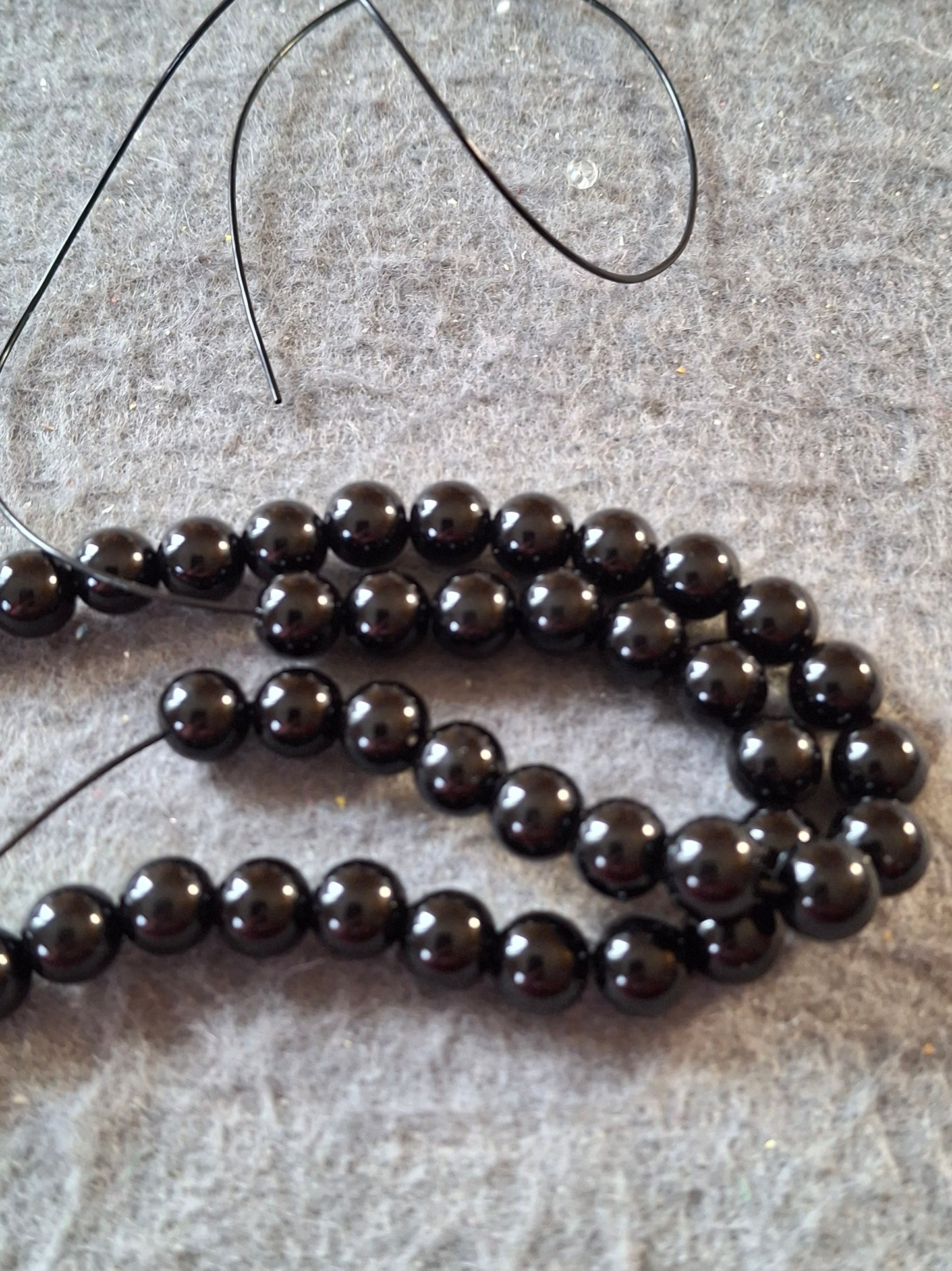 Collier perles acrylique et coeur handmade