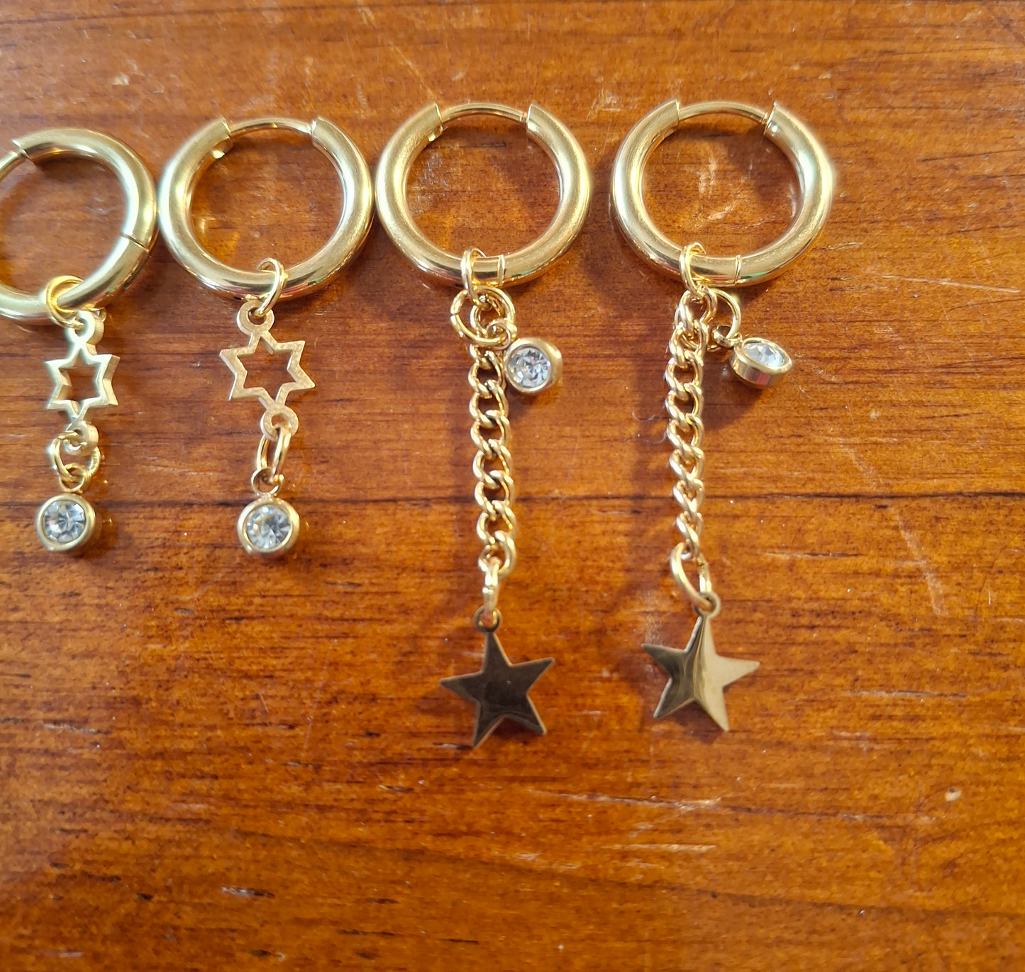 316 Stainless Steel Single Hoop Earrings, Sold as a Pair