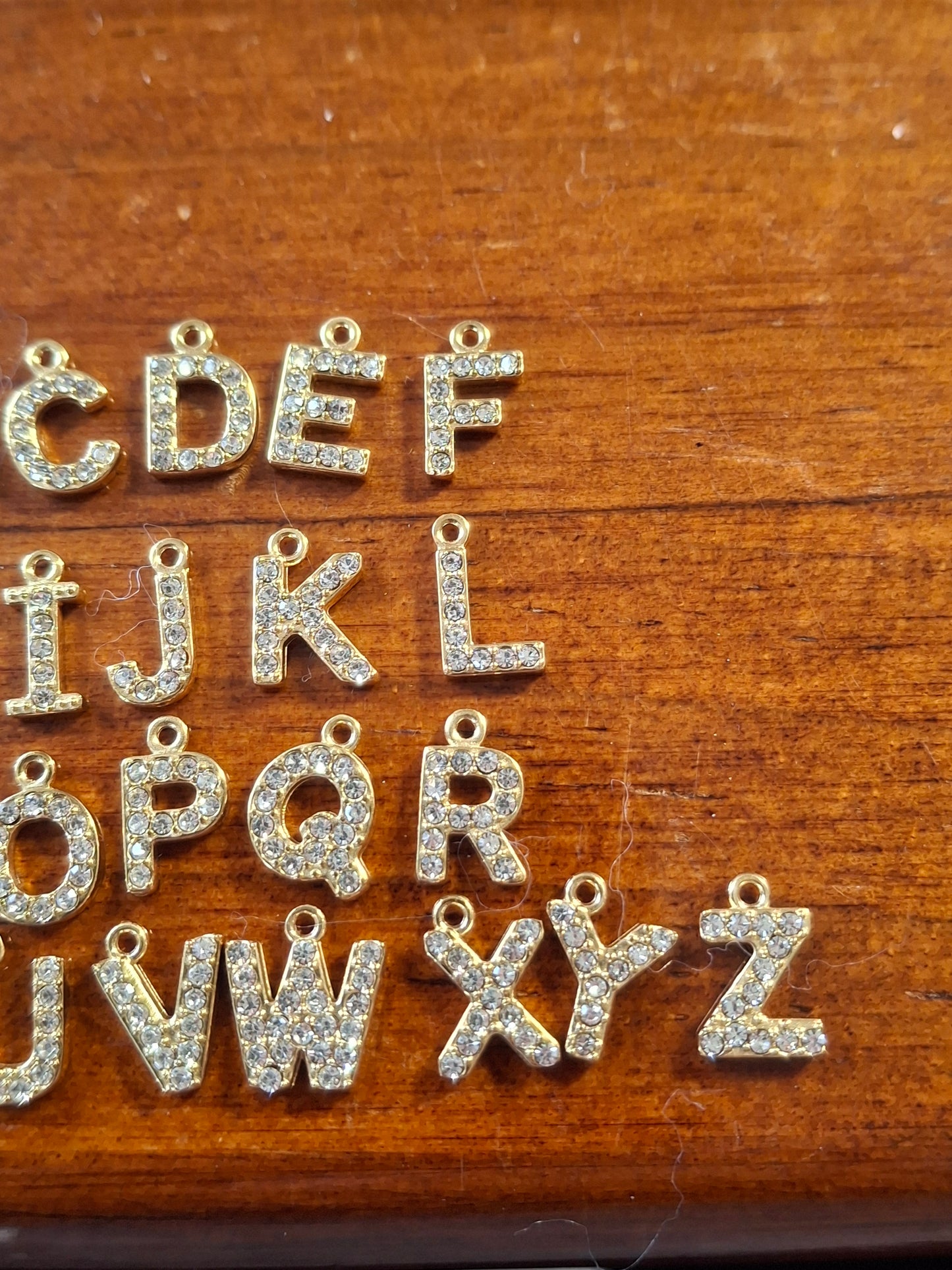 Halskette vergoldet Edelstahl oder Perlenkette Edelstahl Buchstabe Edelstahl 316 mit Zirkonia-Stein