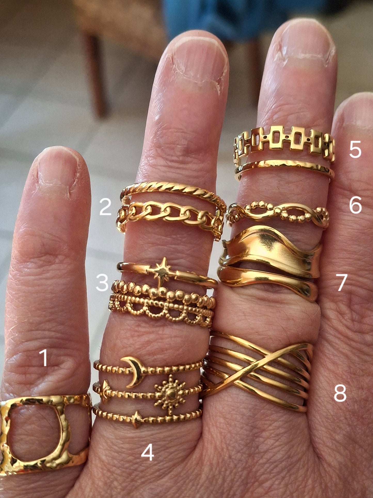 Verstellbarer Ring aus Edelstahl 316