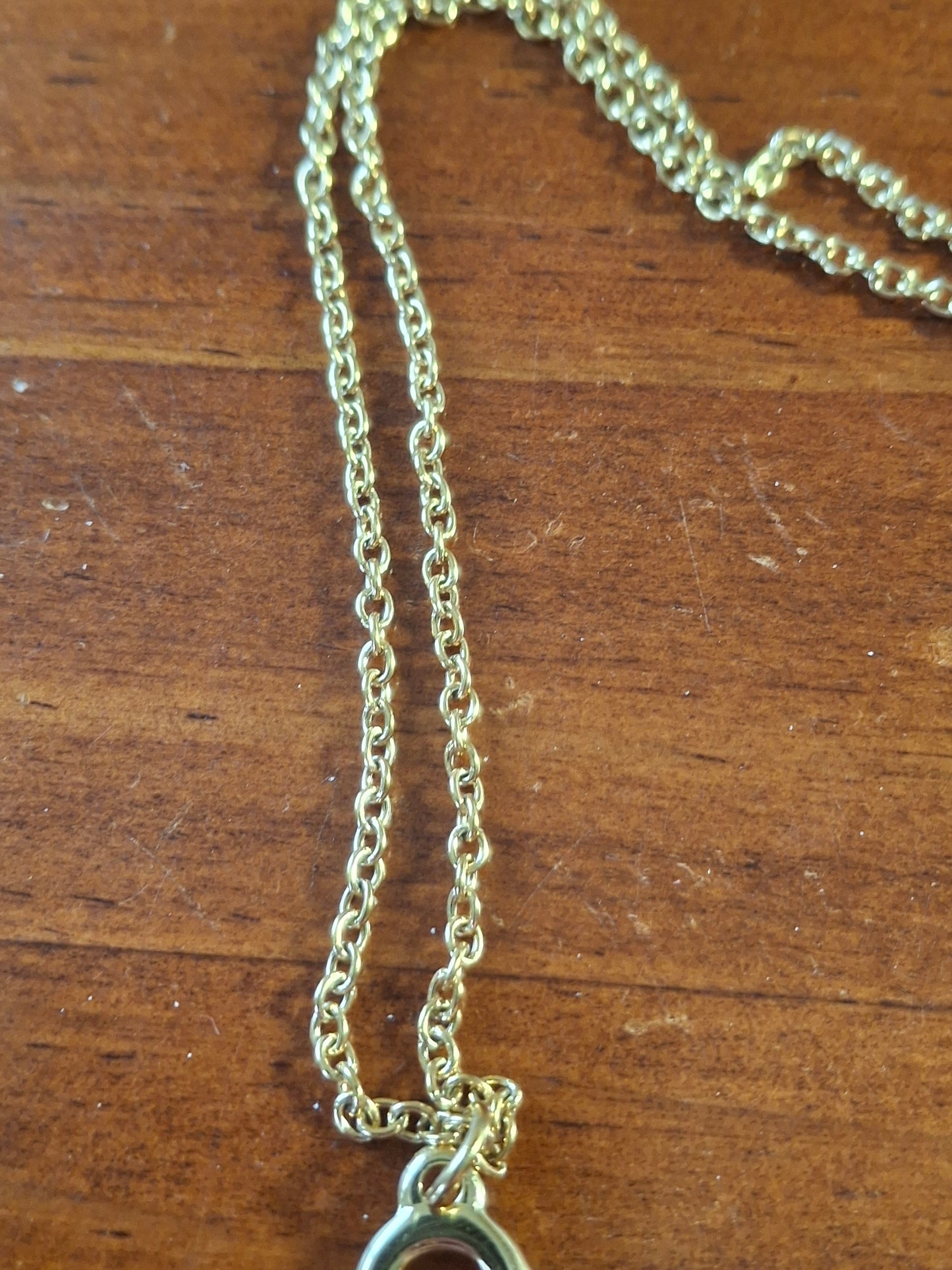 Collier chaîne dorée acier inoxydable stainless steel 316  croix ANKH stainless steel 316