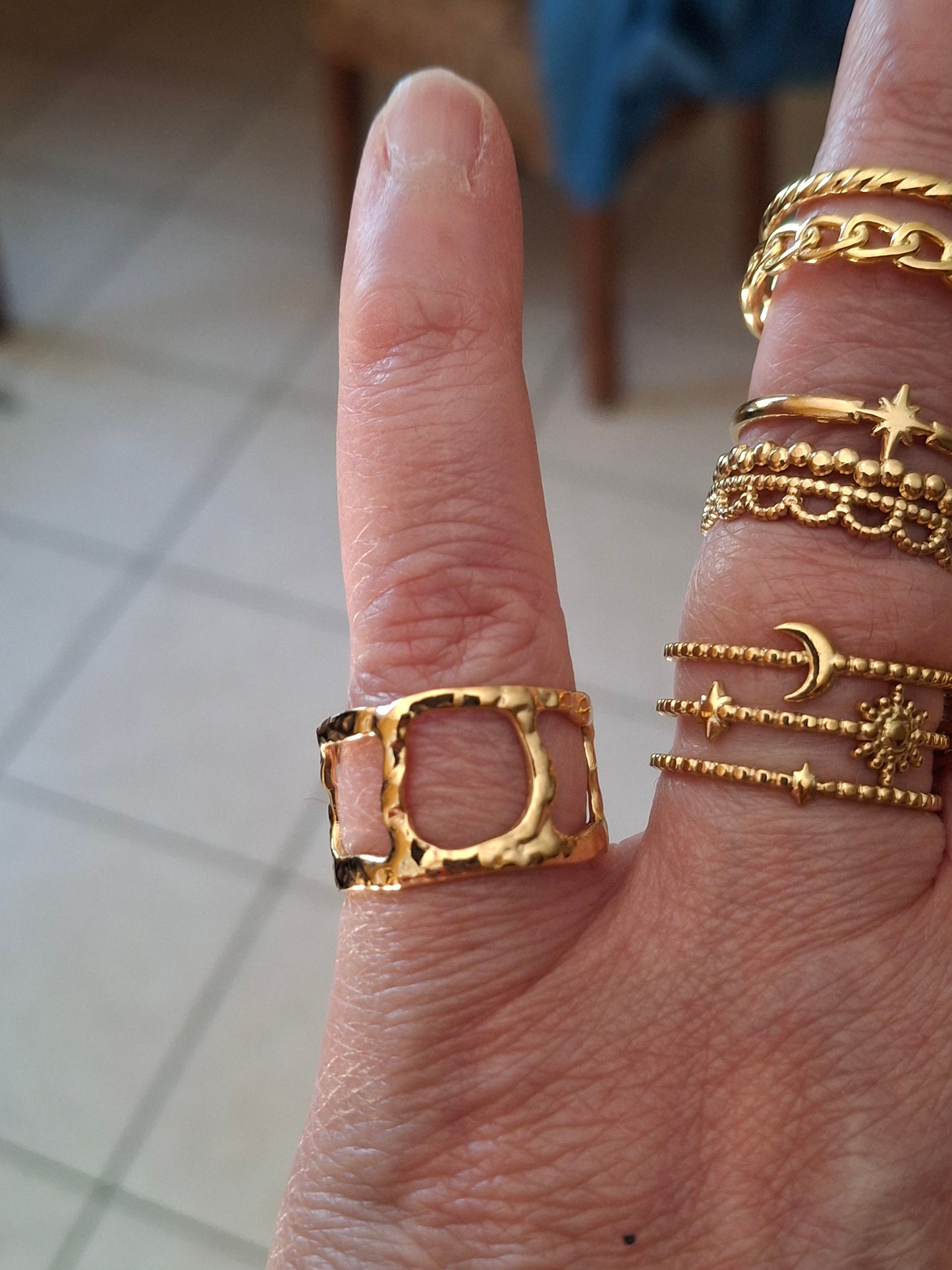 Verstellbarer Ring aus Edelstahl 316