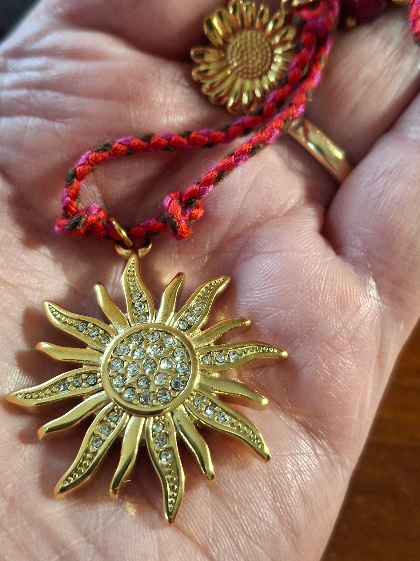 Collier cordon tressé réglable ajustable handmade