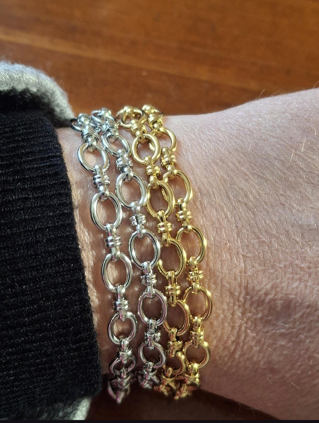 Custom-made, high-quality 316 stainless steel chain bracelet