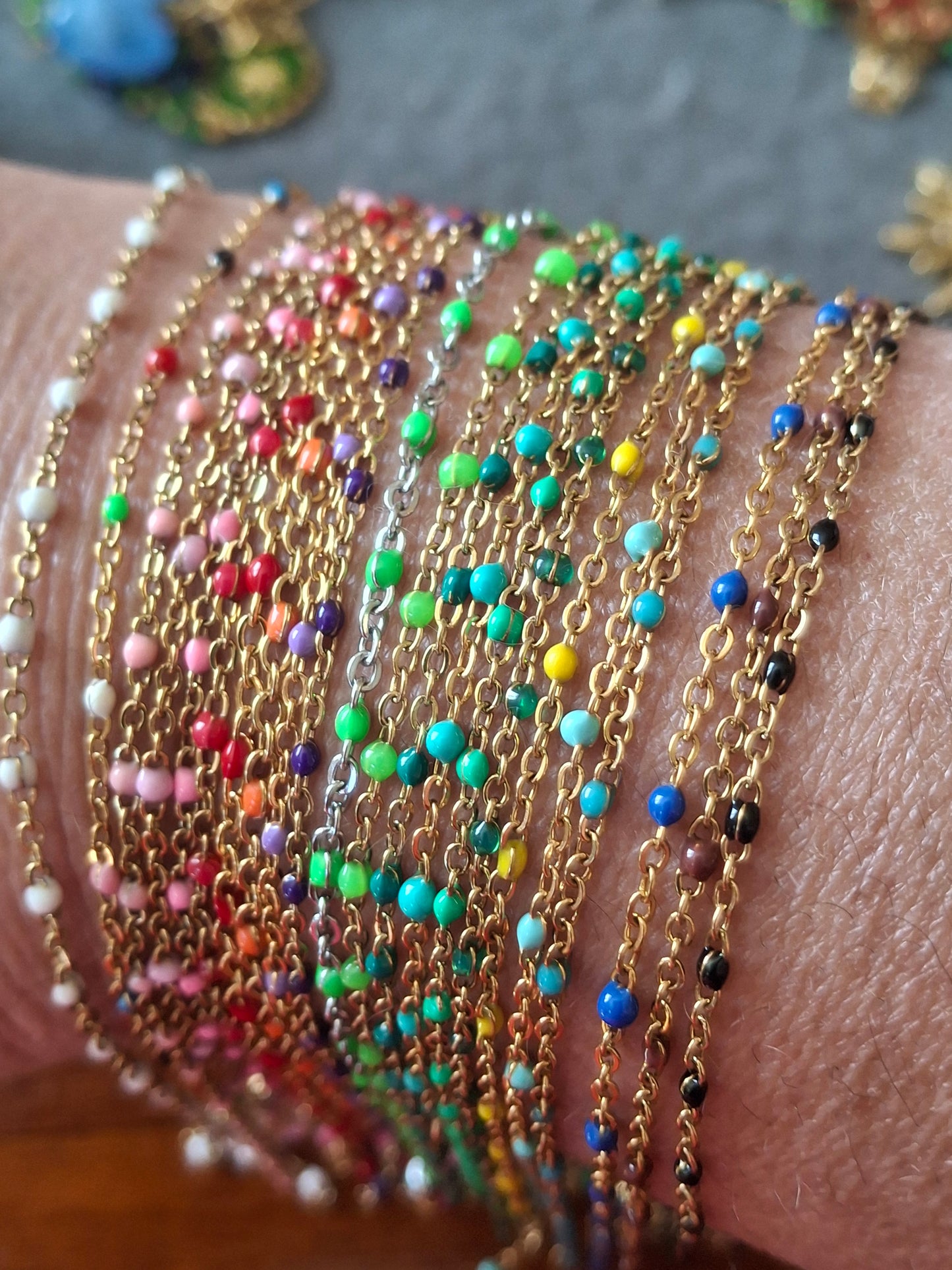 Bracelet chaîne acier inoxydable stainless steel sur mesure