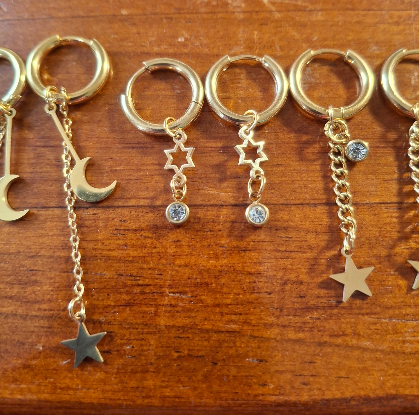 316 Stainless Steel Single Hoop Earrings, Sold as a Pair