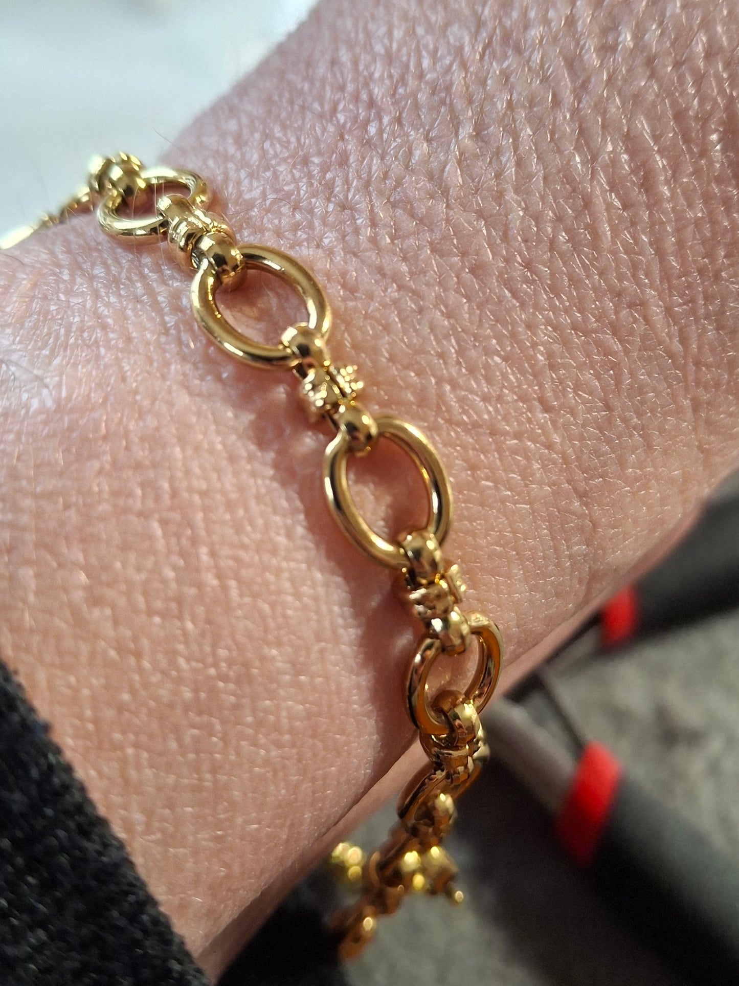 Armband Gliederkette Edelstahl 316, maßgefertigter polierter Sonnenanhänger Edelstahl 316