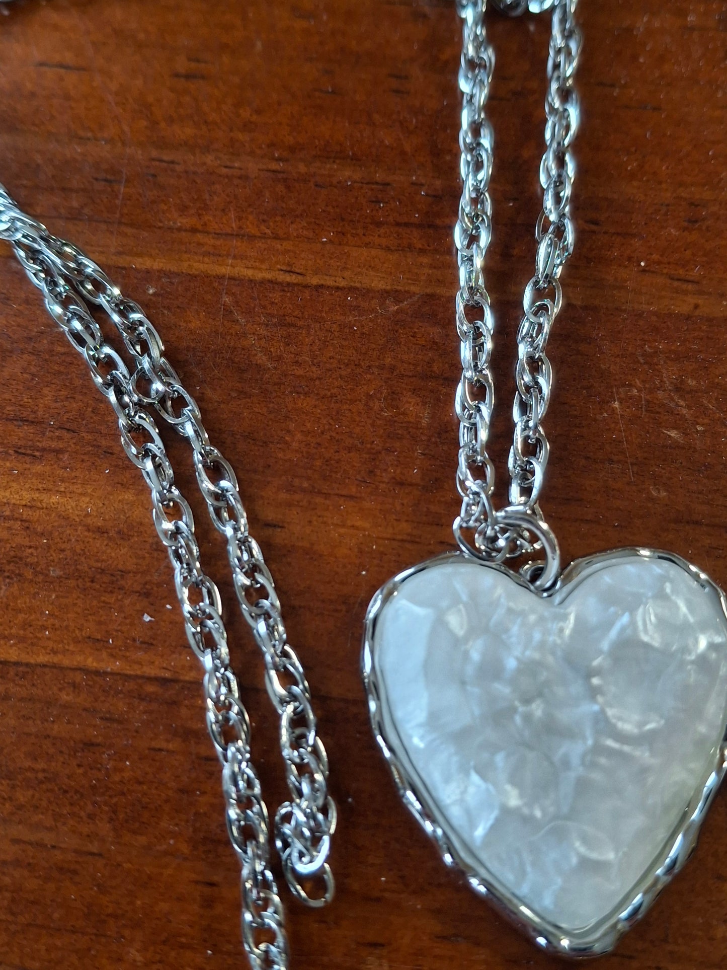Halskette goldfarbene Kette Edelstahl 316 und Herz Edelstahl 316