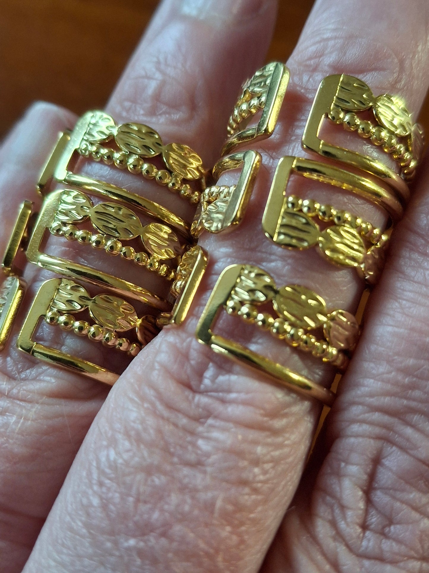 Bague stainless steel 316 réglable ajustable